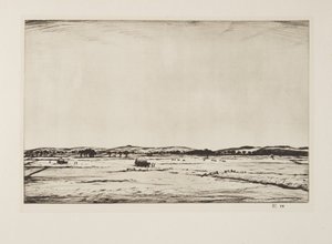Sussex Downs, pub.1926 da Christopher Richard Wynne Nevinson