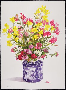Fiori in un vaso cinese