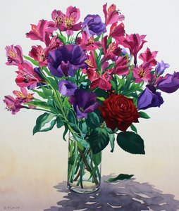 Fiori con rosa rossa da Christopher Ryland