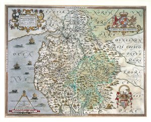 Mappa di Westmorland e Cumberland