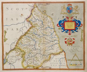 Mappa della Northumbria, da 