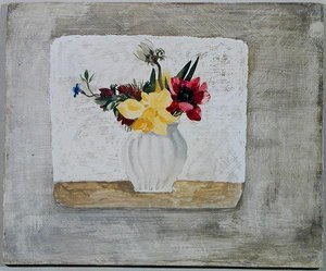 Fiori di primavera in un vaso bianco, c.1930