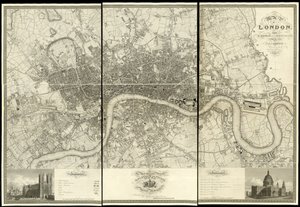 Mappa di Londra, da un