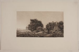 Paesaggio con mulino da Cilius Johannes Konrad Andersen