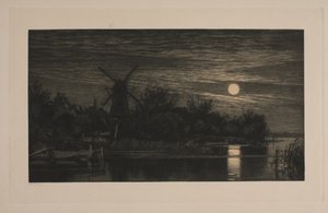 Serata al chiaro di luna a Tubæk da Cilius Johannes Konrad Andersen