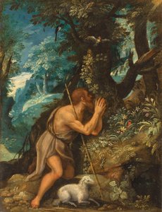San Giovanni nel deserto da Circle of Adam Elsheimer