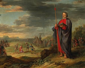 Frans Francken II (cerchio) Evangelista e beffatore di Cristo da Circle of Frans Francken the Younger