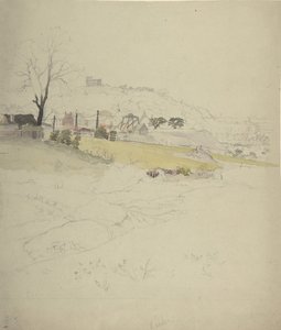 Veduta di una miniera ai margini di una città da Circle of John Ruskin.