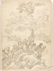Glorificazione del santo da Ciro Ferri