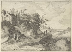 Cappella su una strada di campagna tortuosa