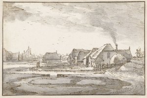 Diga di Spaarndammer presso i Braakjes da Claes Jansz. Visscher (II)