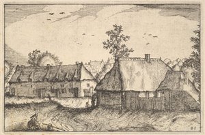 Grandi capannoni, tavola 21 da Regiunculae et Villae Aliquot Ducatus Brabantiae, ca. 1610