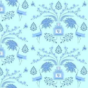 Profumo floreale blu