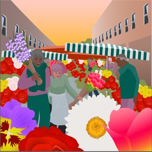 Mercato dei fiori a Columbia Road