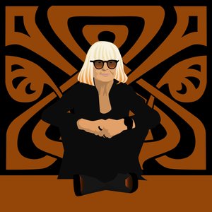 Ritratto di Barbara Hulanicki, stilista, fondatrice di Biba, interior designer e illustratrice