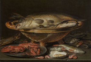 Natura morta con pesce, ca 1612-1621 da Charlotte Evans