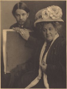 Alvin Langdon Coburn e sua madre, 1909 circa (foto)