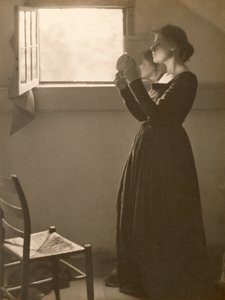 Ragazza con uno specchio, 1898 da Clarence Henry White