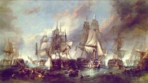 Battaglia di Trafalgar da Clarkson Frederick Stanfield