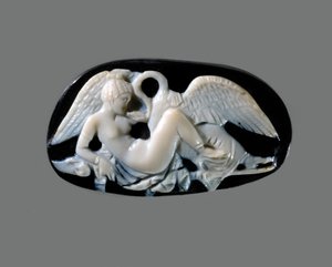 Leda e il cigno cammeo, 3° sec. d.C.