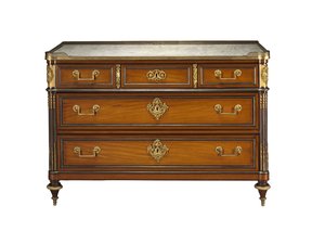 Cassettone, montature nello stile di Pierre Joseph Désiré Gouthière da Claude Charles Saunier