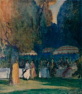 Nei giardini di Kensington, 1914 da Claude Allin Shepperson