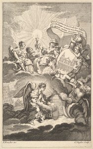 Frontespizio, da La costruzione di St. Sulpice di Alexis Piron