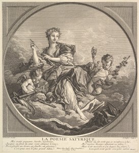 Poesia satirica, ca. 1741 da Claude Augustin Duflos