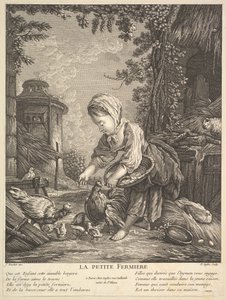 La piccola contadina, ca. 1753 da Claude Augustin Duflos