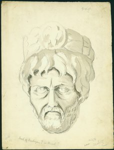Testa di un uomo, 1874 da Claude Conder