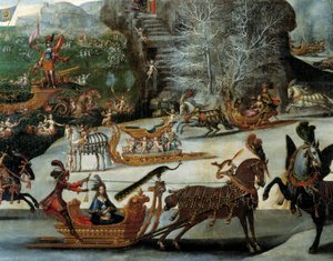 La slitta (dettaglio) da Claude Deruet