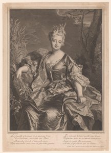 Ritratto di Marguerite Henriette de La Briffe Le Bret come Cerere da Claude Drevet