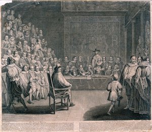 Processo di Re Carlo I, Palazzo di Westminster, c. 1725