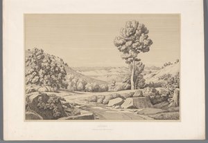 Paesaggio con strada da Claude Félix Théodore Caruelle d