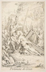 Portare la Croce da Claude Gillot, Jacques Gabriel Huquier