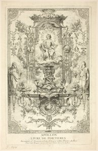 Apollo, da Livre de Portieres da Claude Gillot