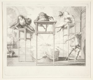 Arlecchino dispettoso da Claude Gillot