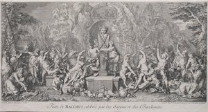 Le quattro feste: Festa di Bacco da Claude Gillot