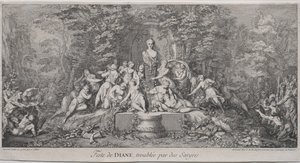 Le quattro feste: Festa di Diana da Claude Gillot