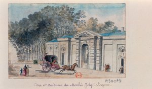 Claude Henri Watelet - Cortile e cucine del Moulin Joly