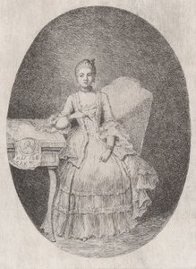 Ritratto di Marguerite Le Comte da Claude Henri Watelet