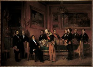Consiglio dei Ministri al Palazzo delle Tuileries, il Maresciallo Soult presenta a Luigi Filippo I la legge di reggenza il 15 agosto