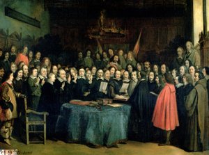 Il giuramento di ratifica del Trattato di Münster, 15 maggio 1648, c.1837