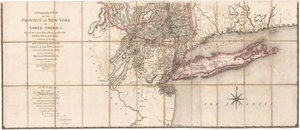 Mappa corografica della provincia di New York di Sauthier [Parte inferiore della mappa] da Claude Joseph Sauthier