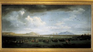 Carlo di Borbone caccia anatre al Lago Patria da Claude Joseph Vernet