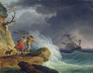 Scena costiera in una tempesta, 1782