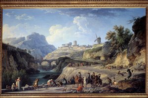 Costruzione di una grande strada da Claude Joseph Vernet