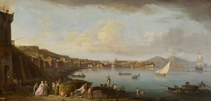 Napoli, veduta della baia da sud, c.1742 da Claude Joseph Vernet