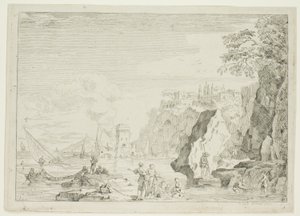 La spiaggia con la grande torre