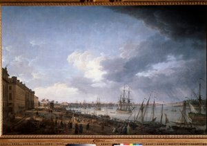 Il porto di Bordeaux da Claude Joseph Vernet